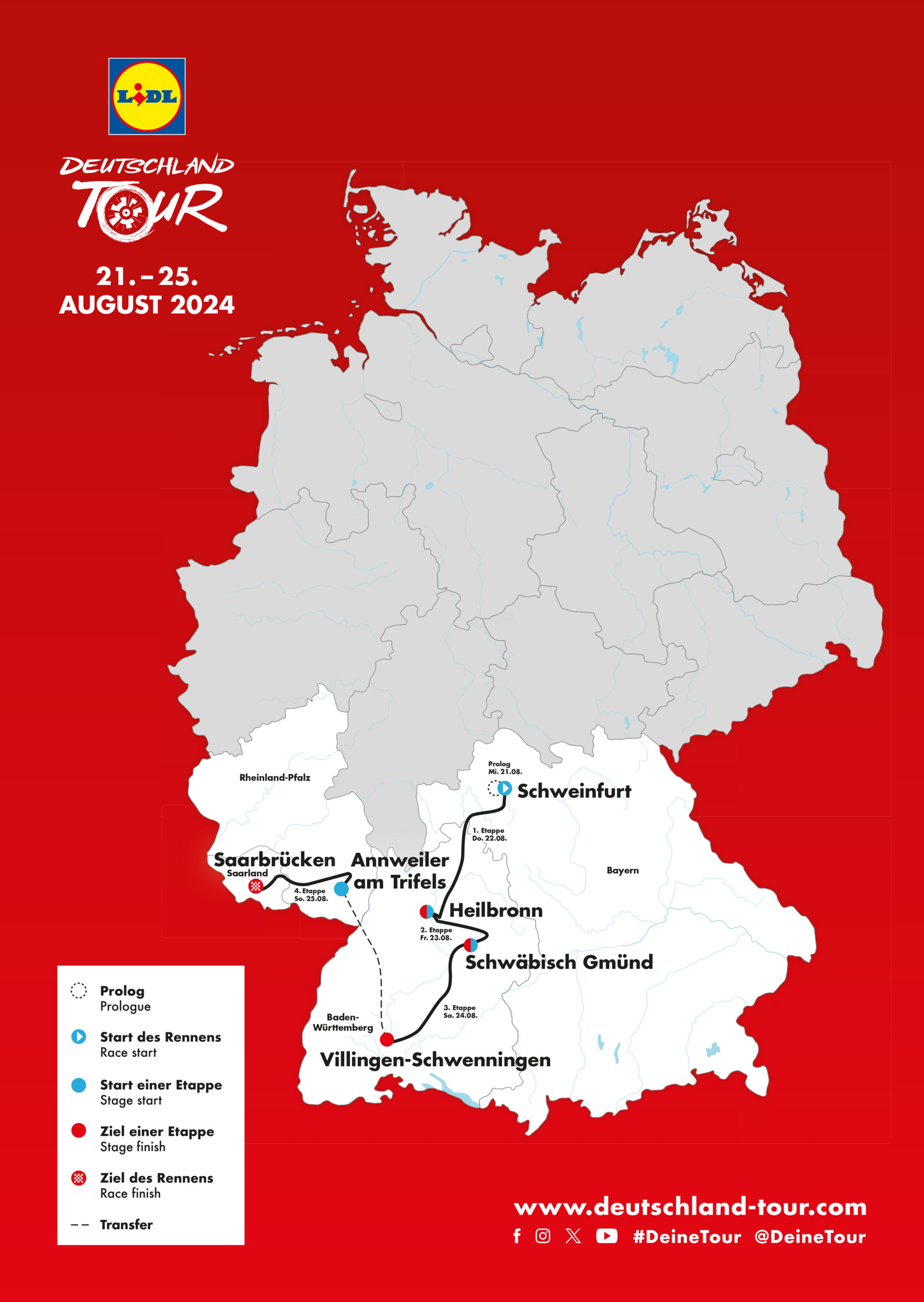 Deutschland Tour 2024 Strecke Image to u
