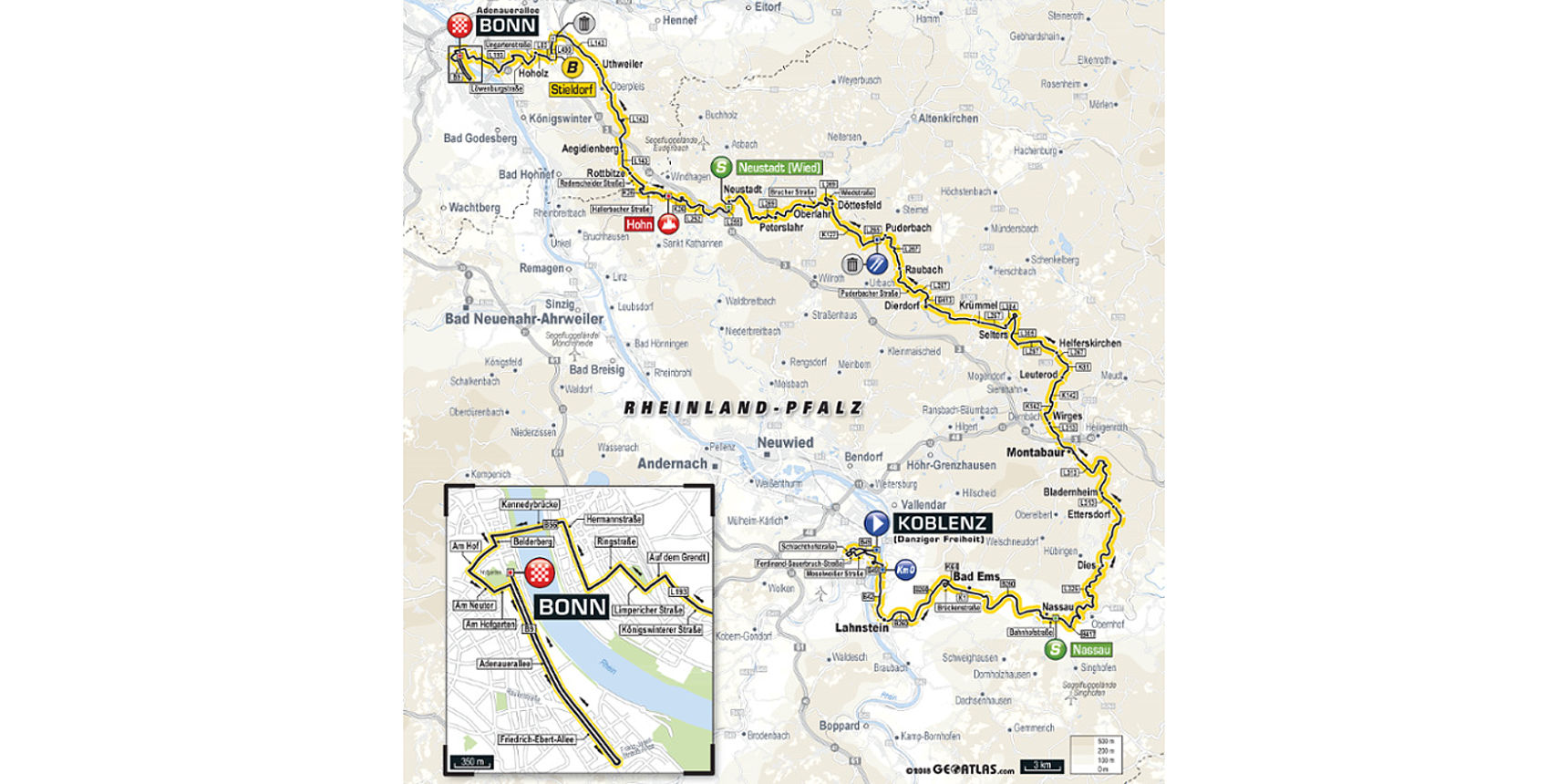 Route map Stage 1